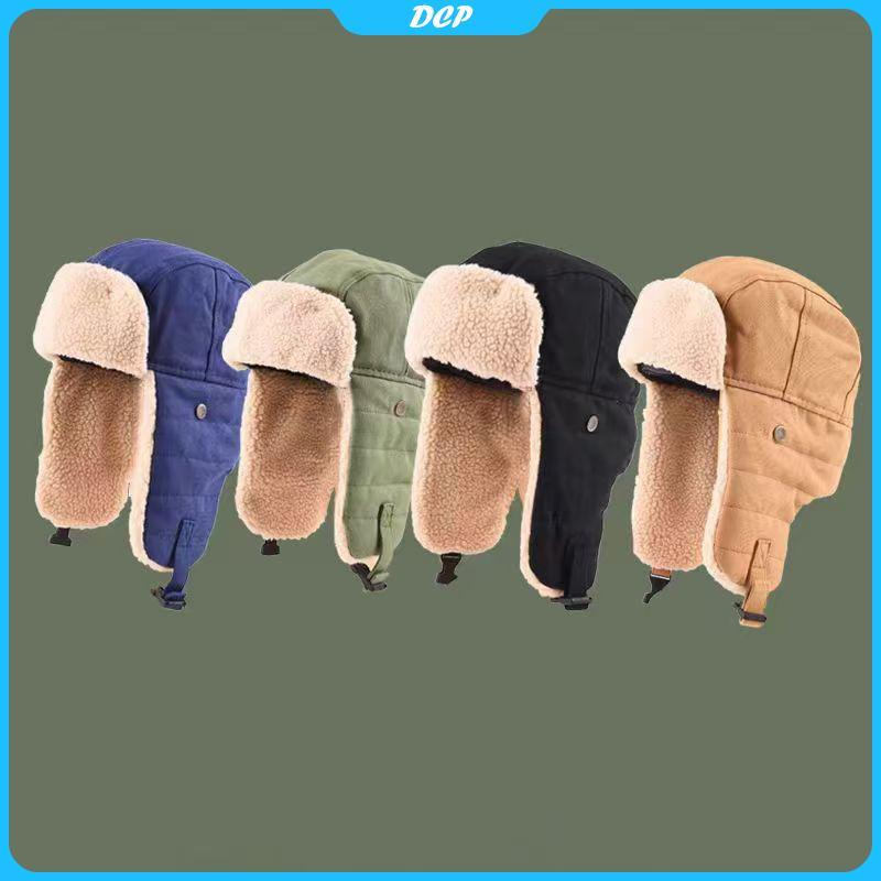 [DCP] ER hat nam nữ dày ấm Nga Windproof hat thời trang nam nữ Mũ mùa đông earflap Mũ trượt tuyết [VN]