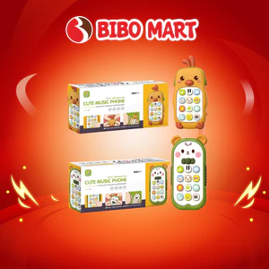 Điện Thoại Đồ Chơi Hình Động Vật Dễ Thương Nhạc Vui Nhộn Hỗ Trợ Não Bé Phát Triển - Bibo Mart