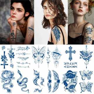 Sticker Xăm Tạm Thời Chống Nước, Dễ Dán, Đa Dạng Mẫu Mã, Thiết Kế Độc Đáo, Phù Hợp Cho Mọi Phong Cách