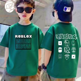 COD✅ (Hồ Chí Minh)DREAMY BABY Mẫu unisex Roblox（Roblox）Áo phông cổ tròn tay ngắn 100% bông có in hình hoạt hình