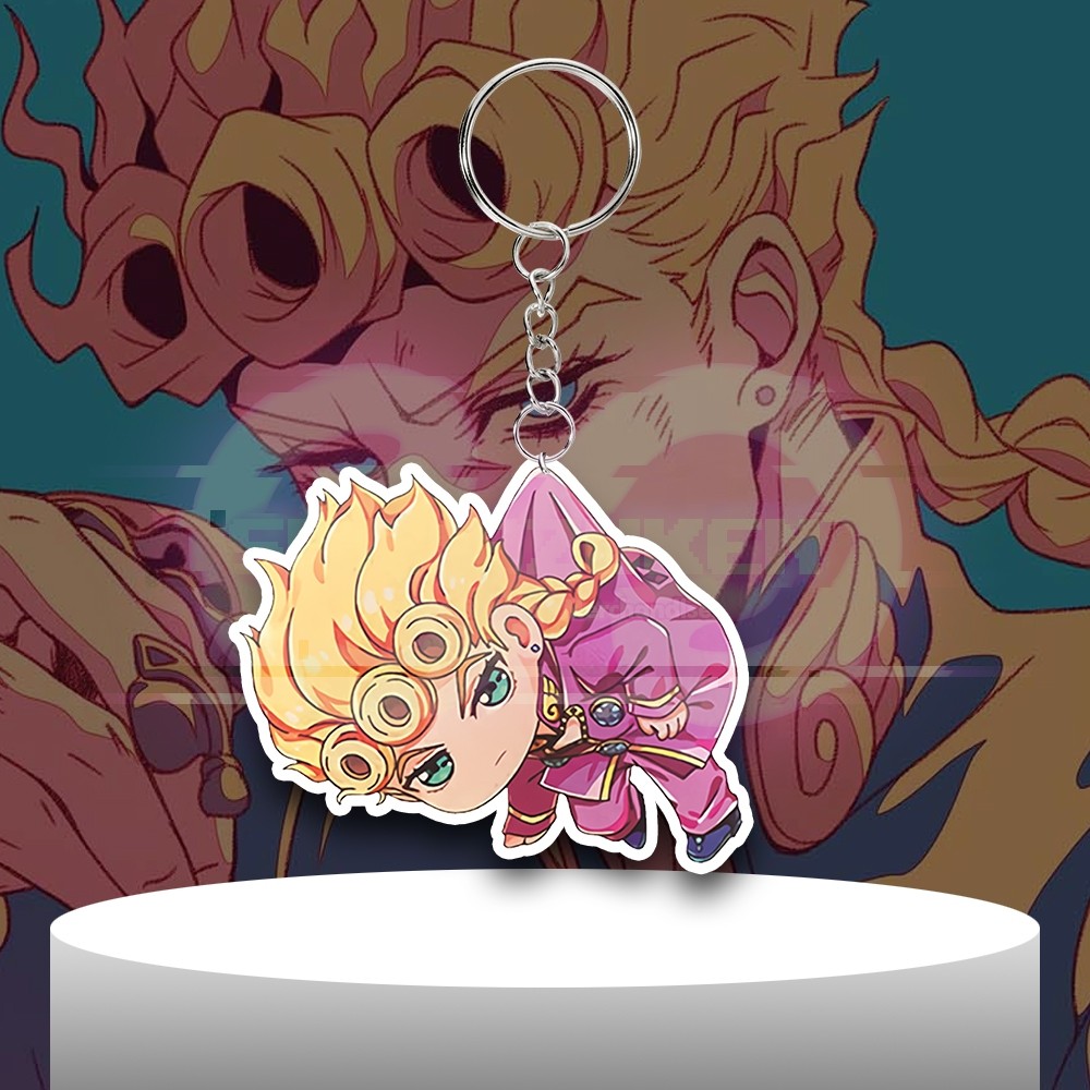 Móc khóa Acrylic Anime JoJo's bicarre Giorno Giovanni-ganci-Móc khóa Acrylic