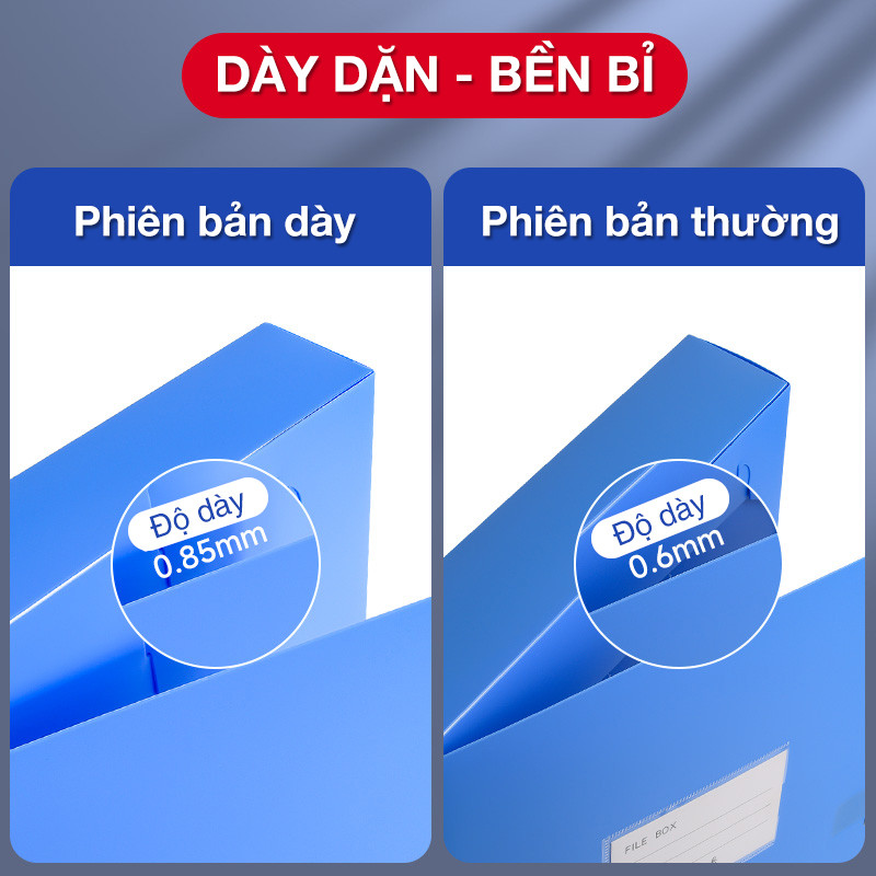 File lá đựng tài liệu A4 - Hộp đựng tài liệu văn phòng cao cấp, đẹp mắt, bảo vệ toàn diện cho tài liệu A4 quan trọng