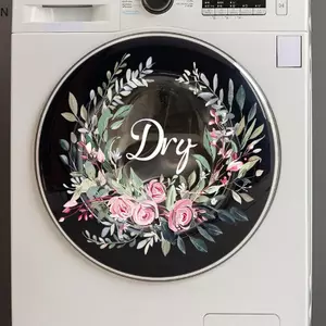 NS Hoa Stier Cho Máy Giặt Tự Dính Khô Rửa Đề Can Giặt Phòng Giặt Phòng Tắm Tắm Trang Trí Nhà Tường Stiers NS