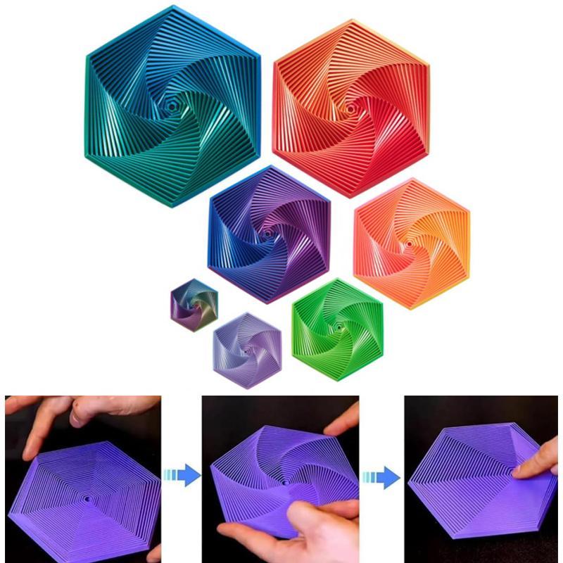 GOAY Fractal Lục Giác 3D In Hình Học Fidget Đồ Chơi Giảm Căng Thẳng Để Bàn, Quà Tặng Sinh Nhật, Trẻ Em VN