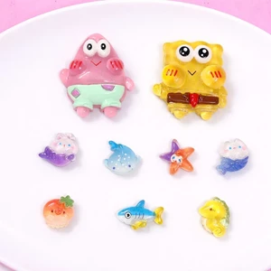 Set charm bọt biển 9 món đại dương- Mẫu hot trend mới 2026 Spongebob