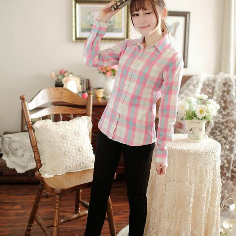 Hàng sẵn có - Áo sơ mi nữ kẻ sọc 100% cotton, phong cách đại học, phù hợp công sở