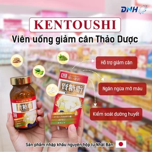 Kentoushi Nhật Bản – Viên Uống Giảm Cân, Kiểm Soát Đường Huyết & Ngăn Ngừa Mỡ Máu (180 viên)