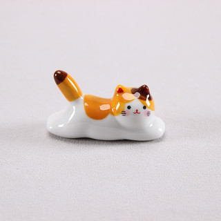 Mèo May Mắn Đũa Giá Đỡ Bút Mèo Con Đũa Giá Đỡ Mèo Con Gốm Đũa Giá Đỡ Nhà Chậu Trang Trí Đồ Trang Trí Nhỏ RF5N