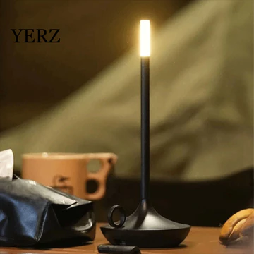 Đèn bàn đèn nến YZ, Đèn LED điều khiển cảm ứng Nguồn đèn LED Đèn nến LED, Đèn ngủ Thiết kế đơn giản Sạc USB Xây dựng kim loại Cảm ứng Đèn ngủ thanh trang trí