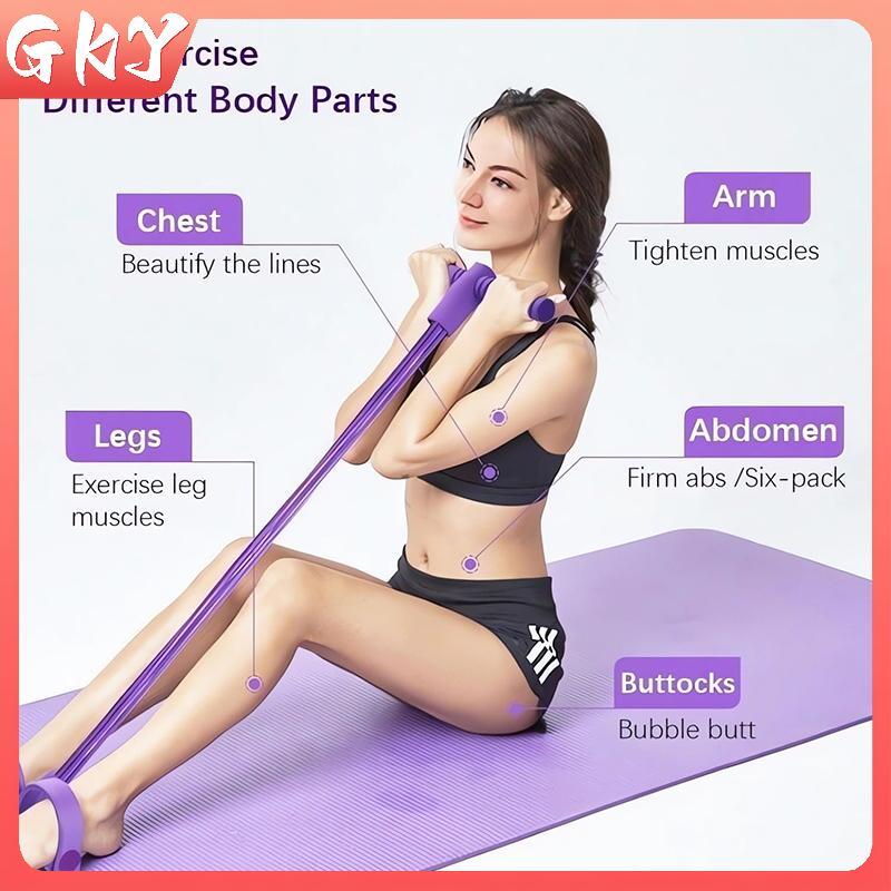 GKY Máy Kéo Mắt Cá Chân & Dây Kháng Lực - Bộ 6 ống pedal cho tập thể dục nâng cấp năm 2025