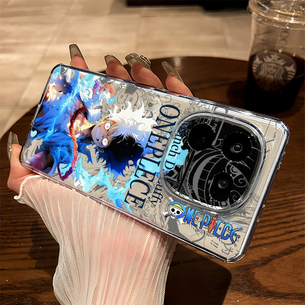 Ốp điện thoại trong suốt mềm One Piece 5th Gear Luffy cho iQOO 15 / 13 / 12 Neo 11 / Neo 10 Z9 Z10 Z11 Turbo / Z10 Turbo + Neo 9 Z9X Z8X ‌Bảo vệ Camera Vỏ iQOO chống sốc