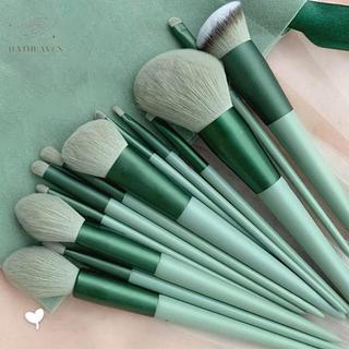 [hatheaven] 8 / 13 CÁIBộ cọ trang điểm Fluffy Professiona Kem nền mỹ phẩm Phấn mắt Kabuki Pha trộn Bàn chải trang điểm Dụng cụ làm đẹp Trang điểm đẹp