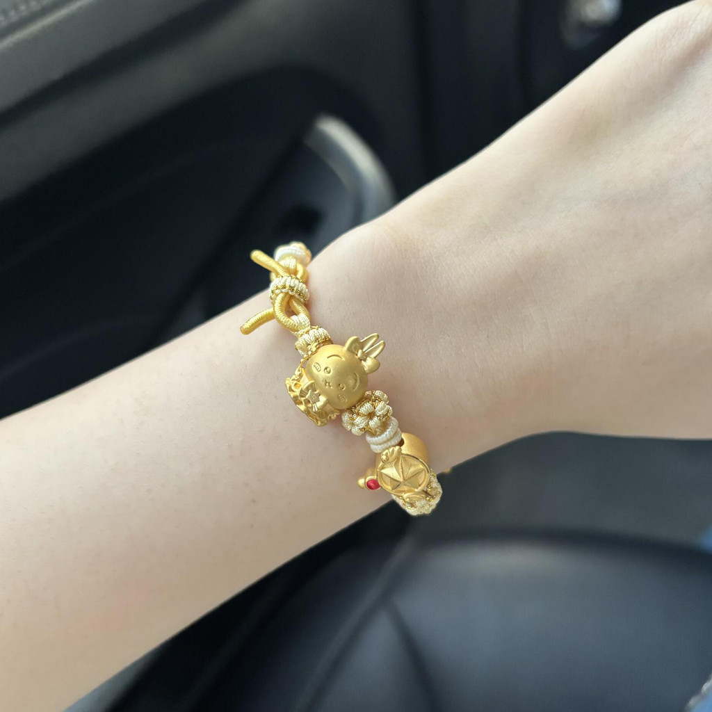 Usaqi Bé Đính Hạt Rời Mặt Dây Chuyền Dây Cát Vàng Phụ Kiện Dây Đỏ Vòng Tay Sinh Viên Giá Trị Cao Đảng Bé Gái