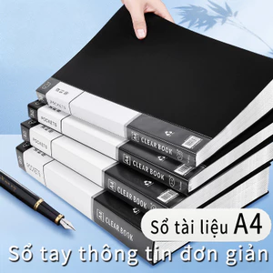 Sổ tài liệu A4 đơn giản, sổ lưu trữ tài liệu nhiều ngăn, sổ lưu trữ tài liệu văn phòng, bài thi