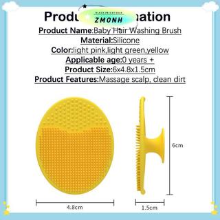 ZMONH Silicone Dầu Gội Bàn Chải Cho Bé Sơ Sinh Tắm Silicon Mềm Trẻ Em Trẻ Em Tắm Bàn Chải Đầu Rửa Tóc Massage Bàn Chải Tắm Không