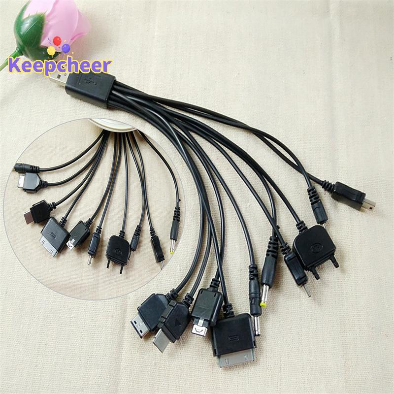 [Keepcheer] Cáp USB sạc đa chức năng 10 trong 1 cho cáp dữ liệu Motorola Samsung LG Mới