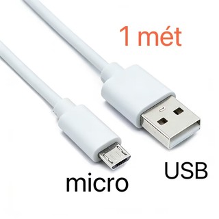 Dây Cáp Sạc  2A  Micro USB dài 1 mét - lõi dây đồng nguyên chất  . Dùng cho các dòng máy  Android đời cũ