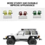 1 / 8 1 / 10 Hợp Kim Nhôm CNC Gia Công Trang Trí Cho Trục WPL Trx4 Trx6 Scx10 Capra RC Xe Phần RC Phụ Kiện Xe Hơi Vàng