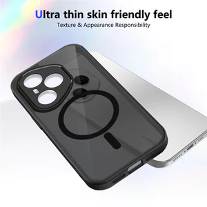Ốp lưng Honor 400 Pro 5G Vỏ thu hút từ tính màu đen mờ cho vỏ điện thoại Honor 400 Pro 5G