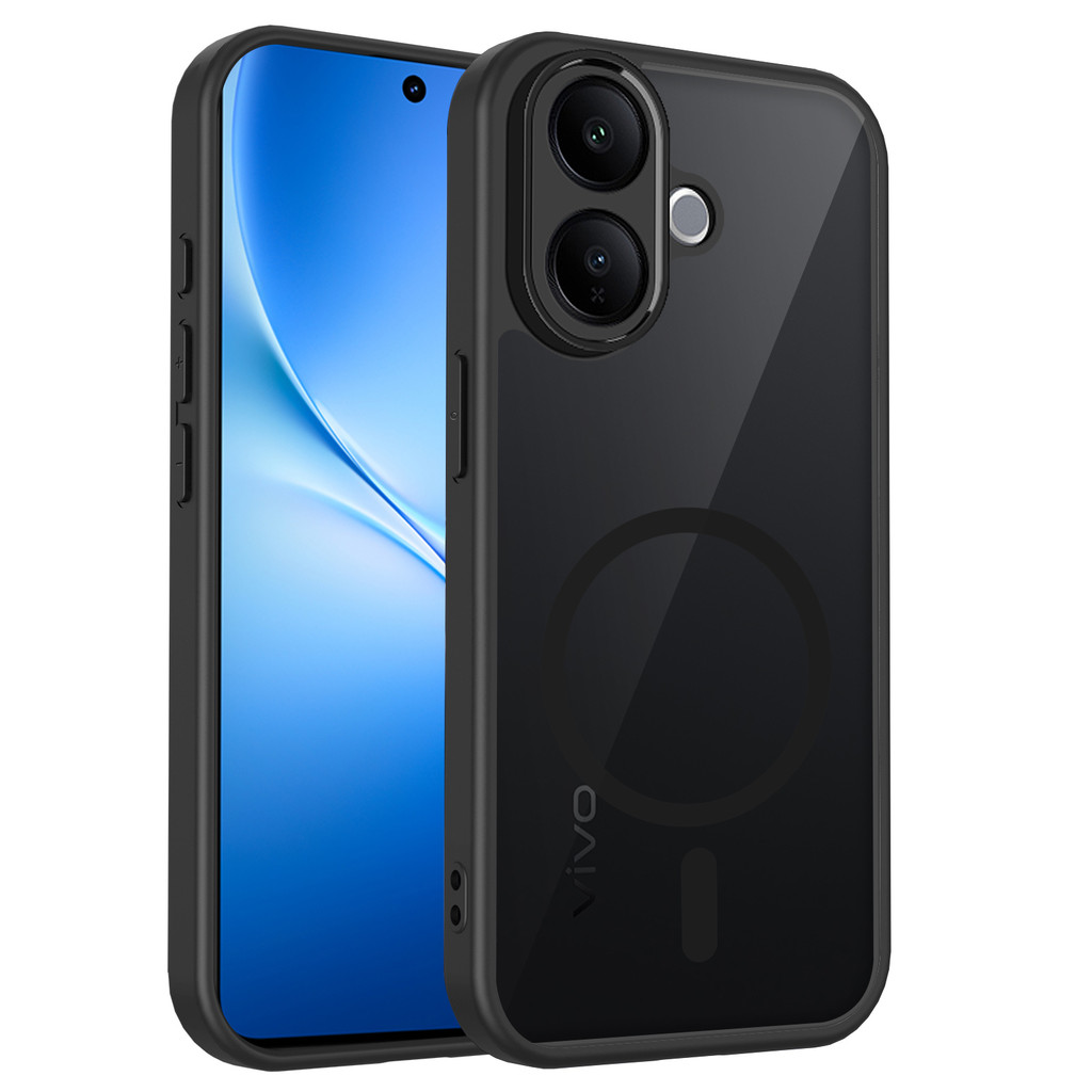 Ốp lưng Vivo V60 Lite 5G Vỏ thu hút từ tính màu đen mờ cho Ốp điện thoại Vivo V60 Lite 4G