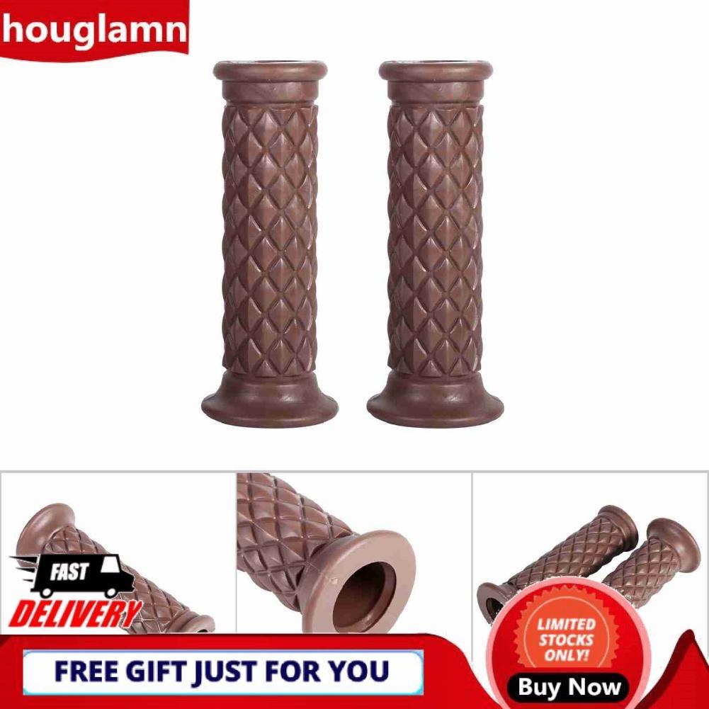 Houglamn Tay Lái Xe Máy Anauto Tay Cầm 1 Cặp 7/8 Và Tay Cao Su Chống Trơn Trượt 22Mm Đầu Mở Nóng Đa Năng Cho quán Cafe Racer Xe Đạp Địa Hình Motocross