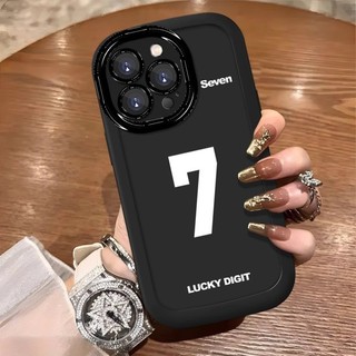 Ốp lưng IPhone 17 16 15 14 13 12 11 Pro Max XRXSMax 78 Plus Số 7 Puff Couple Case
