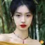 Bông tai dân tộc Hanfu màu đỏ, thiết kế giọt nước và dây chuyền tai kẹp bule dài, phù hợp làm quà tặng