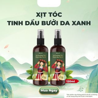 Xịt Dưỡng Tóc MOC AN Tinh Dầu Vỏ Bưởi Da Xanh 120ml - Giúp Tóc Mềm Mượt, Khỏe Đẹp.