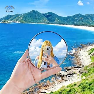 Gương du lịch lồi di động ELBBKG - Phản chiếu góc rộng, Gương Selfie Mini chụp hiệp ước cho người sáng tạo nội dung & quà tặng du lịch mới