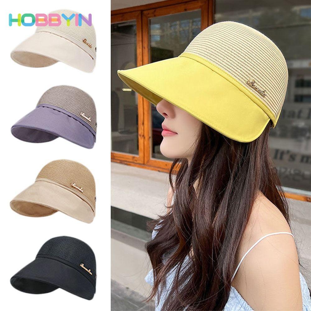 Mũ xô Hobbyin chống nắng và tia UV, gấp gọn tiện lợi, thoáng mát mùa hè dành cho nữ