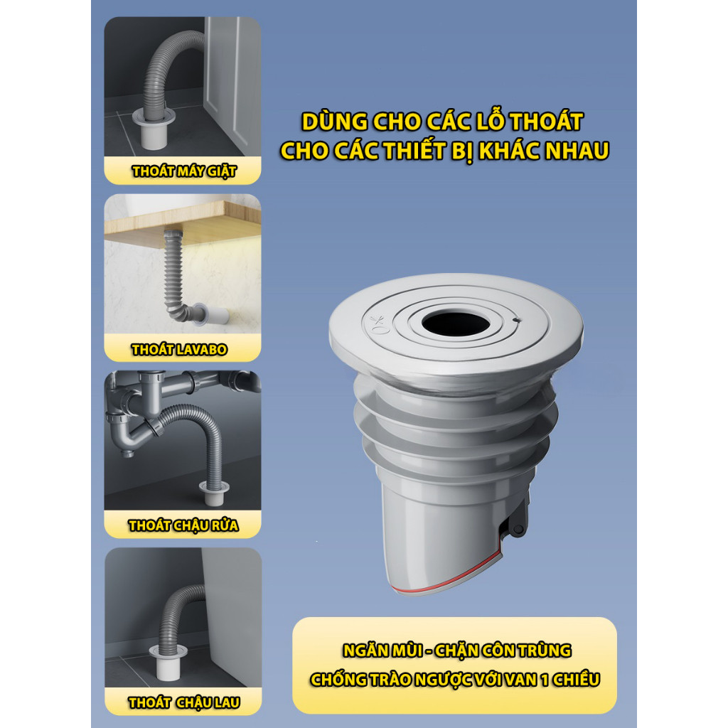 【COD】Nút bịt silicon K258，thiết kế van một chiều, chống trào ngược nước và khí, bảo vệ vệ sinh cho bồn rửa, lavabo.