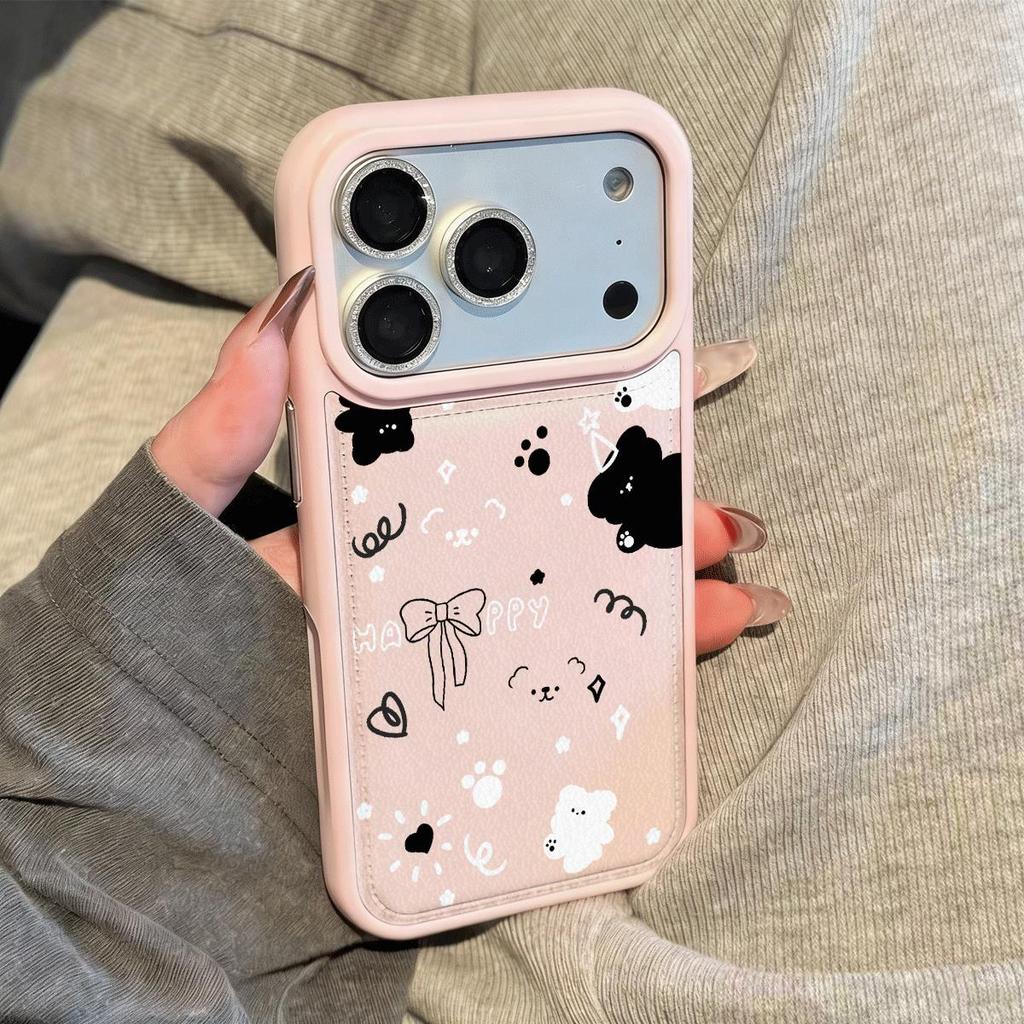 Mẫu nơ màu mực phù hợp với vỏ điện thoại iPhone 17 Air, cảm giác da 14/13/11 Pro