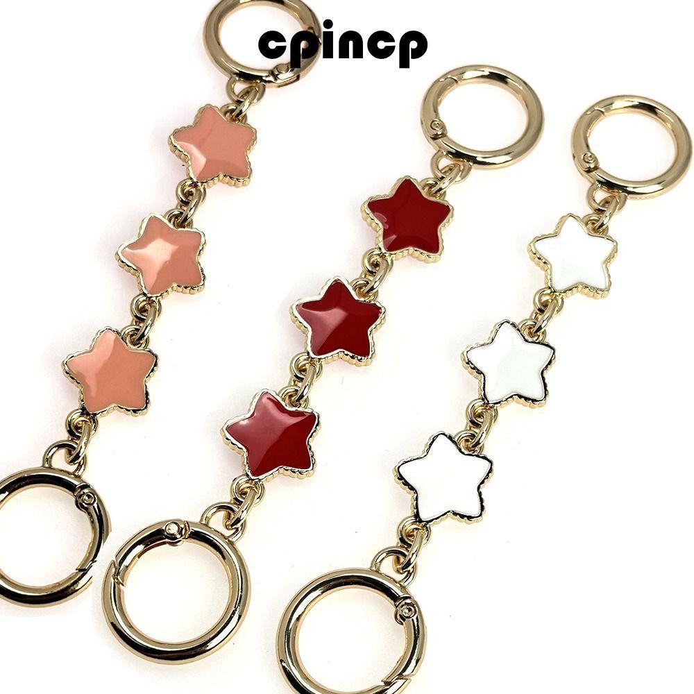 CPINCP Ví Dây Đeo Mở Rộng, Túi Xách Ngôi Sao Dây Chuyền Nối Dài, Phụ Kiện Túi Kim Loại DIY Nữ