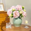 Hoa Mẫu Đơn Thược Dược giả 2 đầu 68cm cao cấp - Hoa lụa decor phòng khách sang trọng & Hoa cầm tay cô dâu (1 cành)