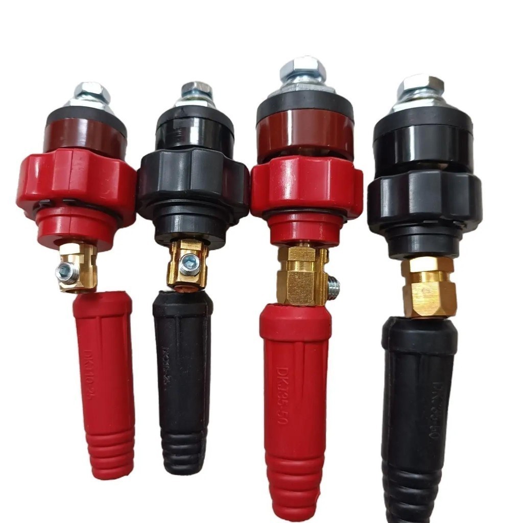Giắc cắm máy hàn dạng ren xoáy chống tuột dây hiệu quả Bộ giắc máy hàn / Giắc máy hàn،Kết nối máy hàn với kìm hàn
