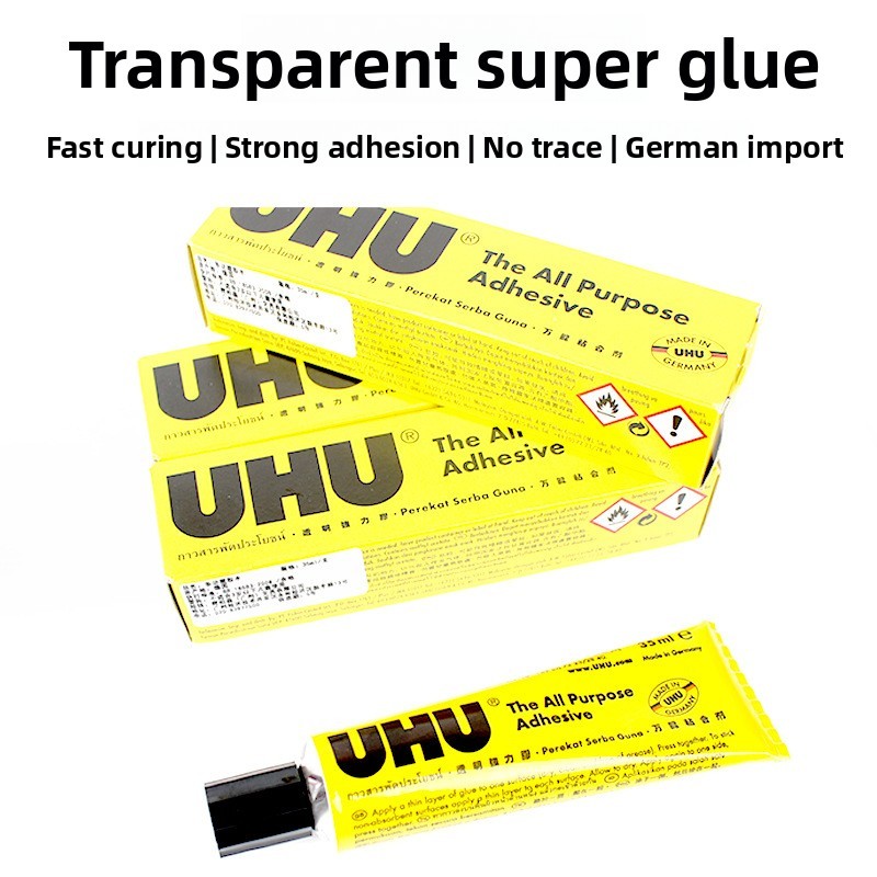 UHU Đức Dính Đa Năng Mạnh Handmade Trong Suốt Dính Thủy Tinh Kim Loại Gỗ Dính