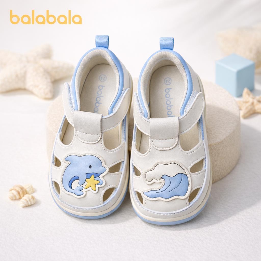 Giày Tập Đi balabala Dép Trẻ Em Dành Cho Trẻ Sơ Sinh Và Bé Gái Chống Trượt Thời Trang Dễ Thương Mùa Hè 2026 Chủ Đề Kho Báu Êm Chân Dễ Mang Hằng Ngày