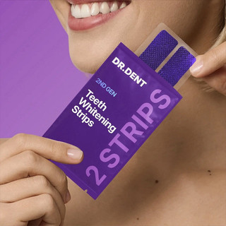 DR.DENT Purple Teeth Whitening Strips 42 Count