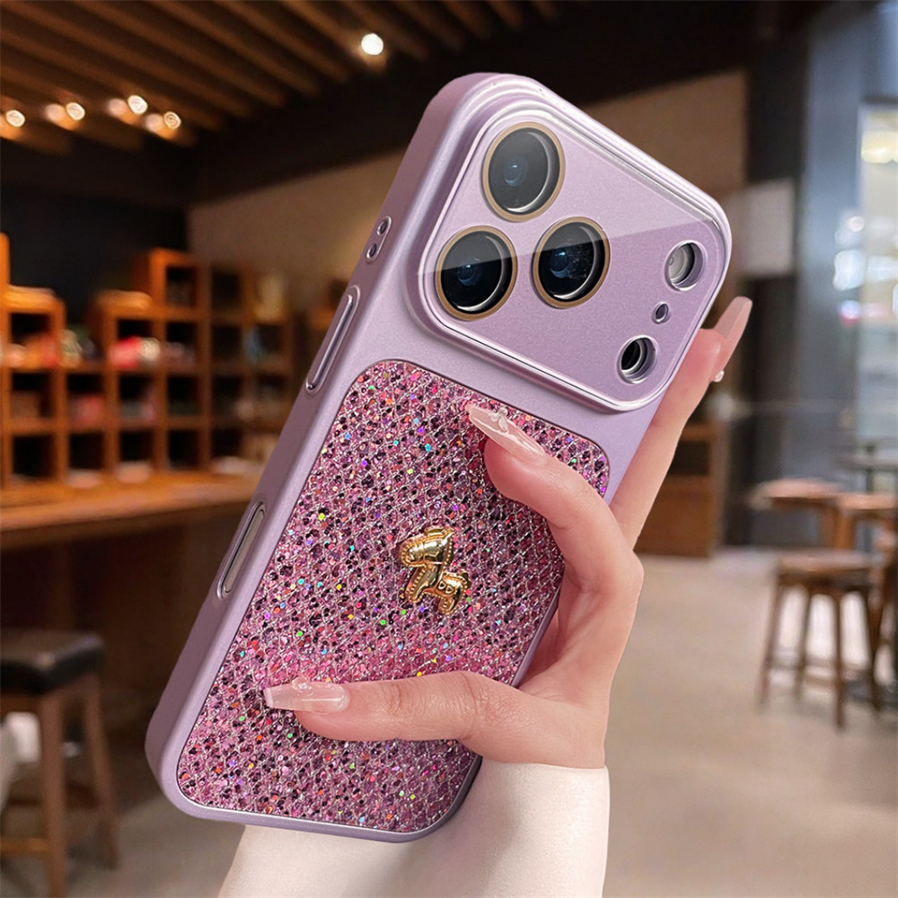 Ốp điện thoại lưới kim cương lấp lánh thời trang cho iPhone 17 Pro Max 13 14 15 16 pro max Bao gồm bảo vệ ống kính máy ảnh vỏ mềm Vỏ bảo vệ vỏ điện thoại