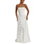 Spaghetti Strap Dress For Women Soft Polyester Fabric A Line Dress Elegant Party