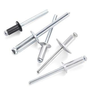 Đinh tán lõi nhôm Đinh tán sắt Loại mở Đầu tròn Mũ lớn Đinh tán đầu chìm M2 / 2.4 / 3 / 4 / 5 / 6mm