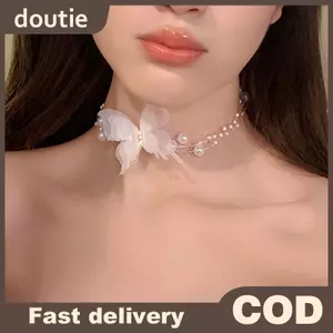 Doutie Chocker Ngọc Trai Trắng Giả Ngọc Trai - Quà Tặng Cưới Phù Hợp Cho Nữ