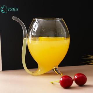 Chenlongshang Rượu Whisky Thủy Tinh Chịu Nhiệt Suing Nước Uống Sữa Ống Hút Cốc Sáng Tạo Rượu Ly Thủy Tinh Chất Lượng Cao EN