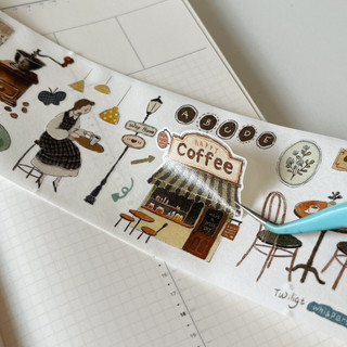 Washi tape PET tape Yier bế viền Tea Party vibe cổ điển