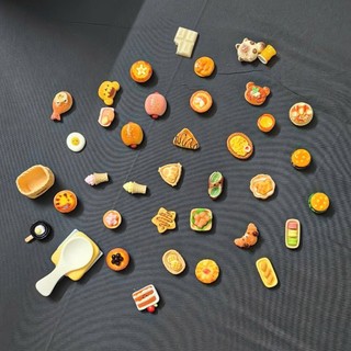 Set Charm Đồ Ăn Cute Kawaii Mini – Charm Bánh Kẹo Trà Sữa Pizza Hamburger Phụ Kiện Trang Trí Dép Dép Sục