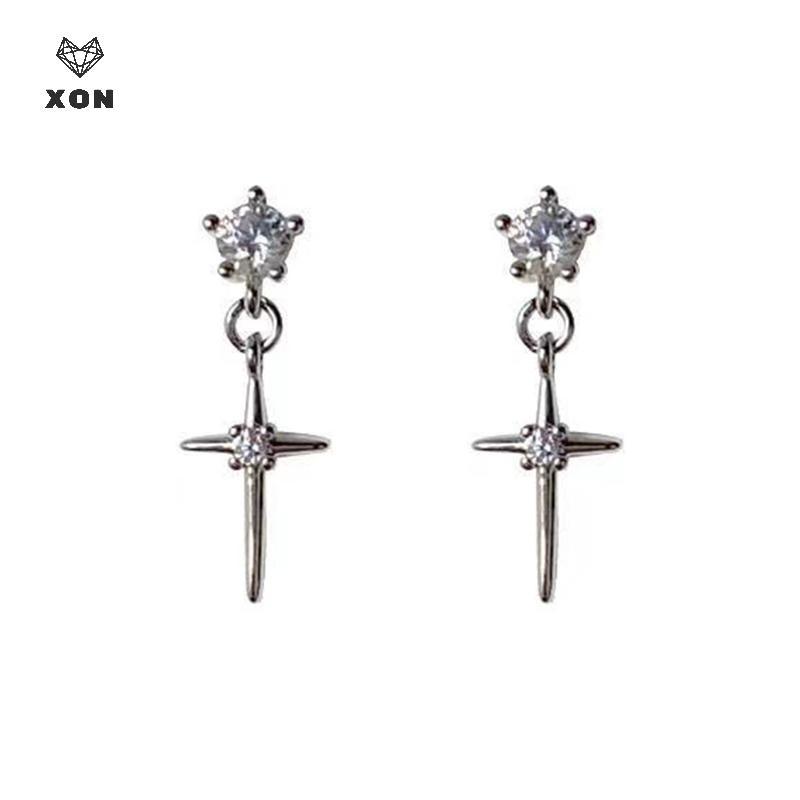 [Mina] Bông Tai Pha Lệ Zircon Sáng Cho Thanh Thiếu Niên Nữ, Thiết Kế Thoáng Mát