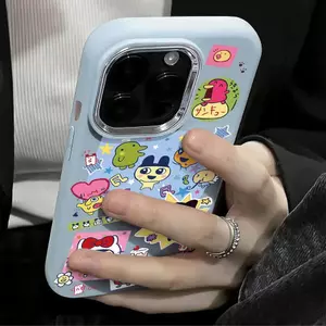 Châ dung thú cưng đầy ấn tượngKhung kim loại phồng phù hợp với vỏ điện thoại 17/16 Pro