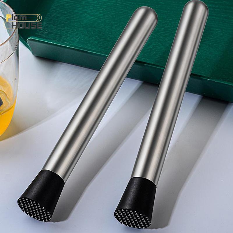 PlumHOUSE Thép không gỉ Nghiền Đá Búa Đa Năng Popsicle Sti Cotail Swizzle Sti Fruit Lemon Muddle Bar Dụng Cụ VN