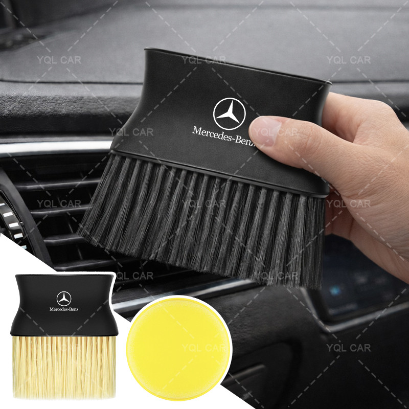 1 / 2 Chiếc Mềm Xe Hơi Làm Sạch Khoảng Cách Sâu Chống Thấm Nước Lỗ Thông Hơi Bàn Chải Cho Xe Mercedes AMG W204 W205 W206 C63 E63 GLA45 GLC43 GLE53 GT