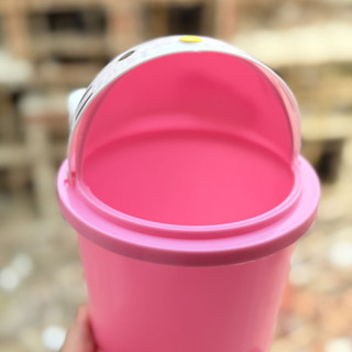 Sáng Tạo Dễ Thương Hoạt Hình KT Mèo Để Bàn Thùng Rác Có Thể Hộ Gia Đình Đầu Giường Bàn Cà Phê Bàn Washstand Flip Storage Bin Nhỏ 0PTR